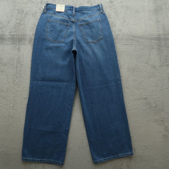Universal Thread Jeans Women's 6S Blue High-Rise Relaxed Wide-Leg 29" Inseam NWT - Picture 14 of 16